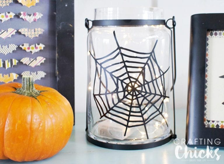 Spiderweb Halloween Lantern