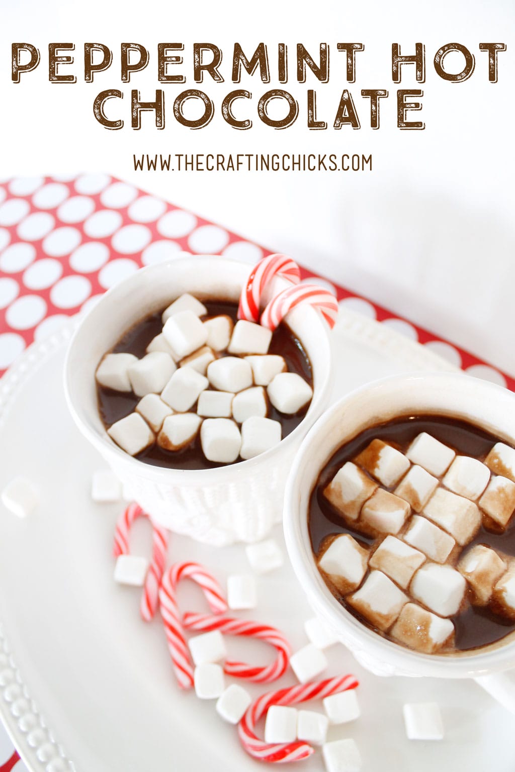 Make a batch of this Easy Peppermint Hot Chocolate for your next party or get together. A delicious drink for everyone with minimal time in the kitchen for you.