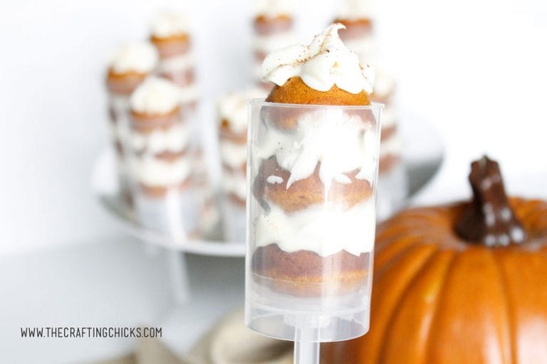 Pumpkin Spice and Cream Cheese Treat Pops