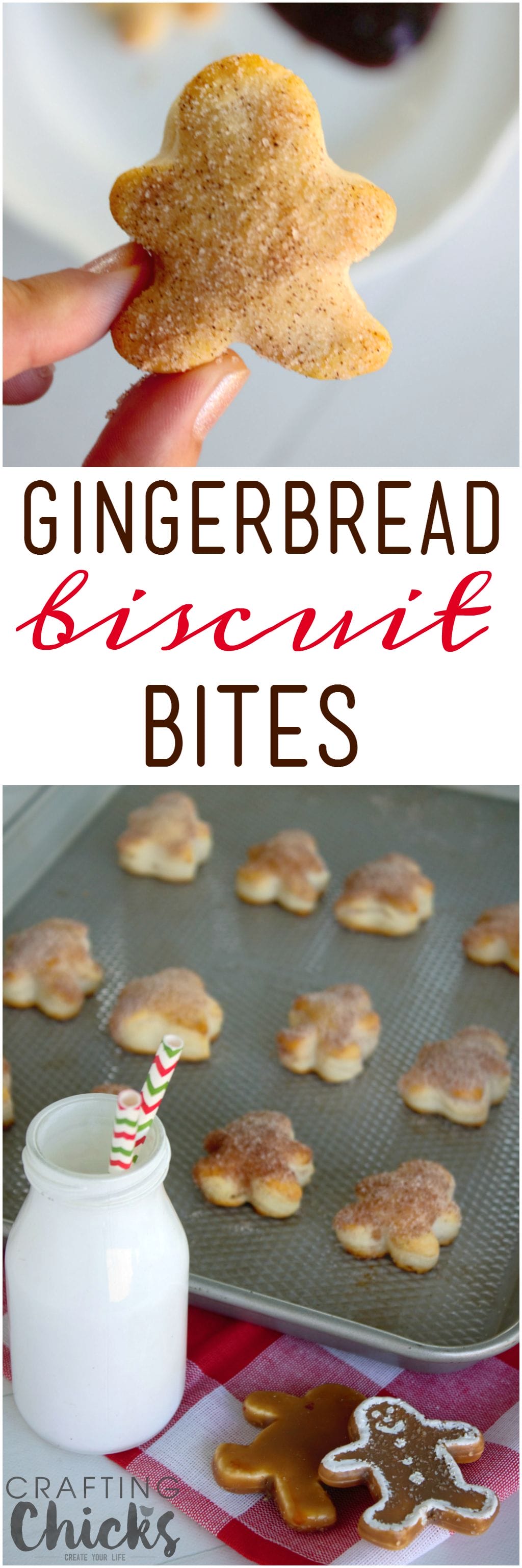 Gingerbread Biscuit Bites are an easy, delicious sweet treat for your holiday breakfasts!
