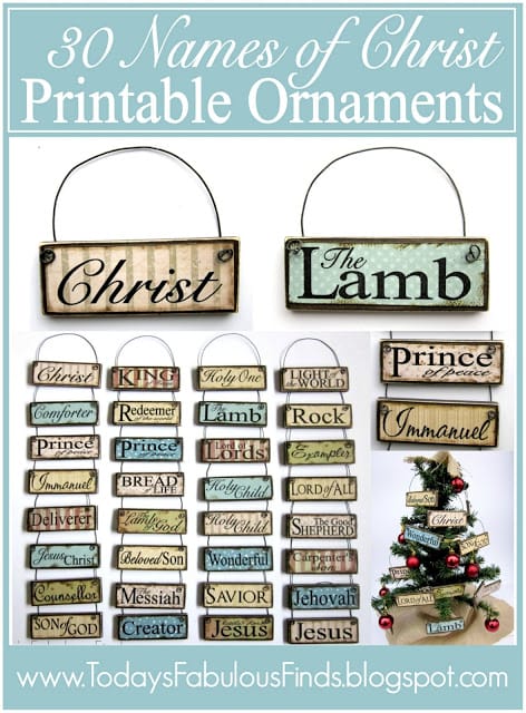 Christ Centered Activities - Printables, ornaments, service ideas, gift ideas and activities for the whole family.