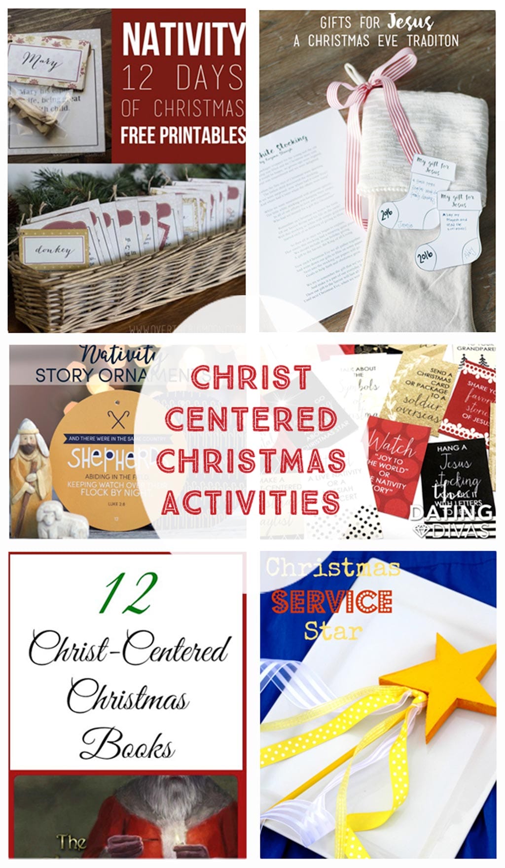 Christ Centered Christmas Activities - Printables, ornaments, service ideas, gift ideas and activities for the whole family.