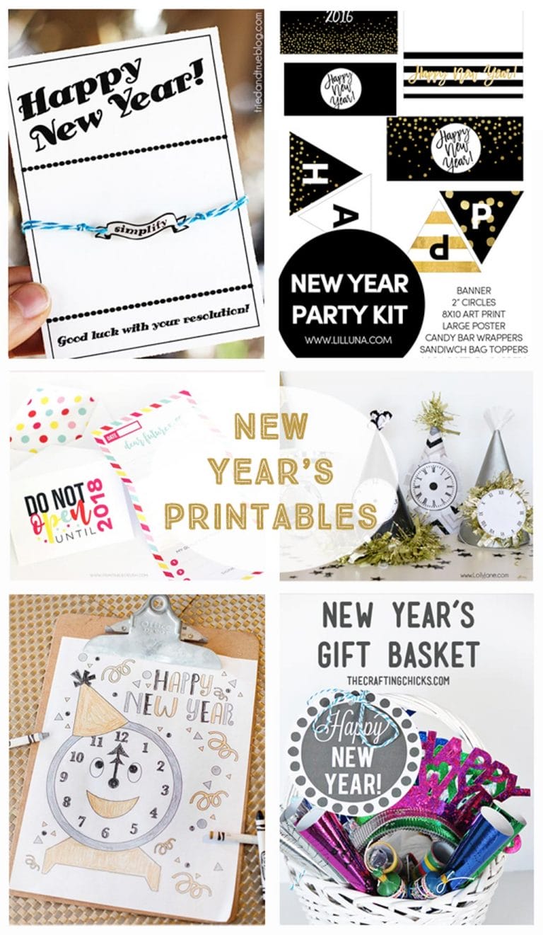 New Year’s Printables