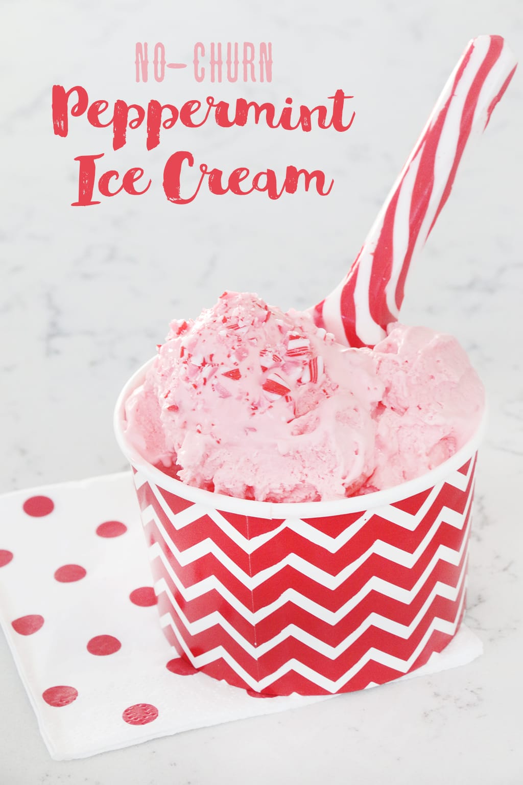 No Churn Peppermint Ice Cream Recipe - A family favorite!