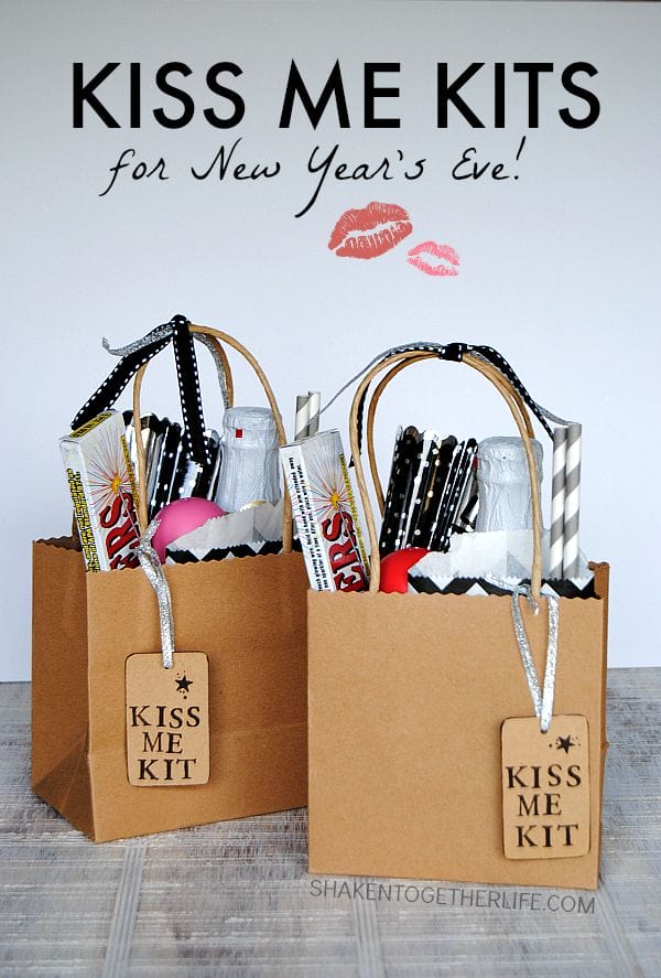 Kiss Me Kits for New Year's Eve from Shaken Together