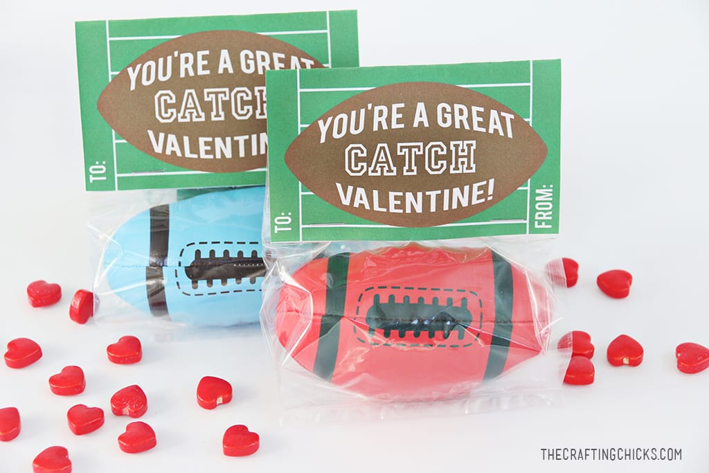 Football Valentine Printable - A fun non candy class Valentine for a sports loving kid to give!
