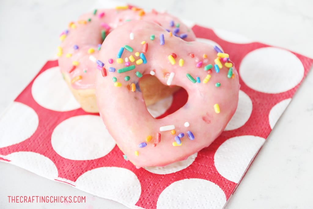 Vanilla Frosted Funfetti Donuts (Baked and Super Easy) - Baker by Nature
