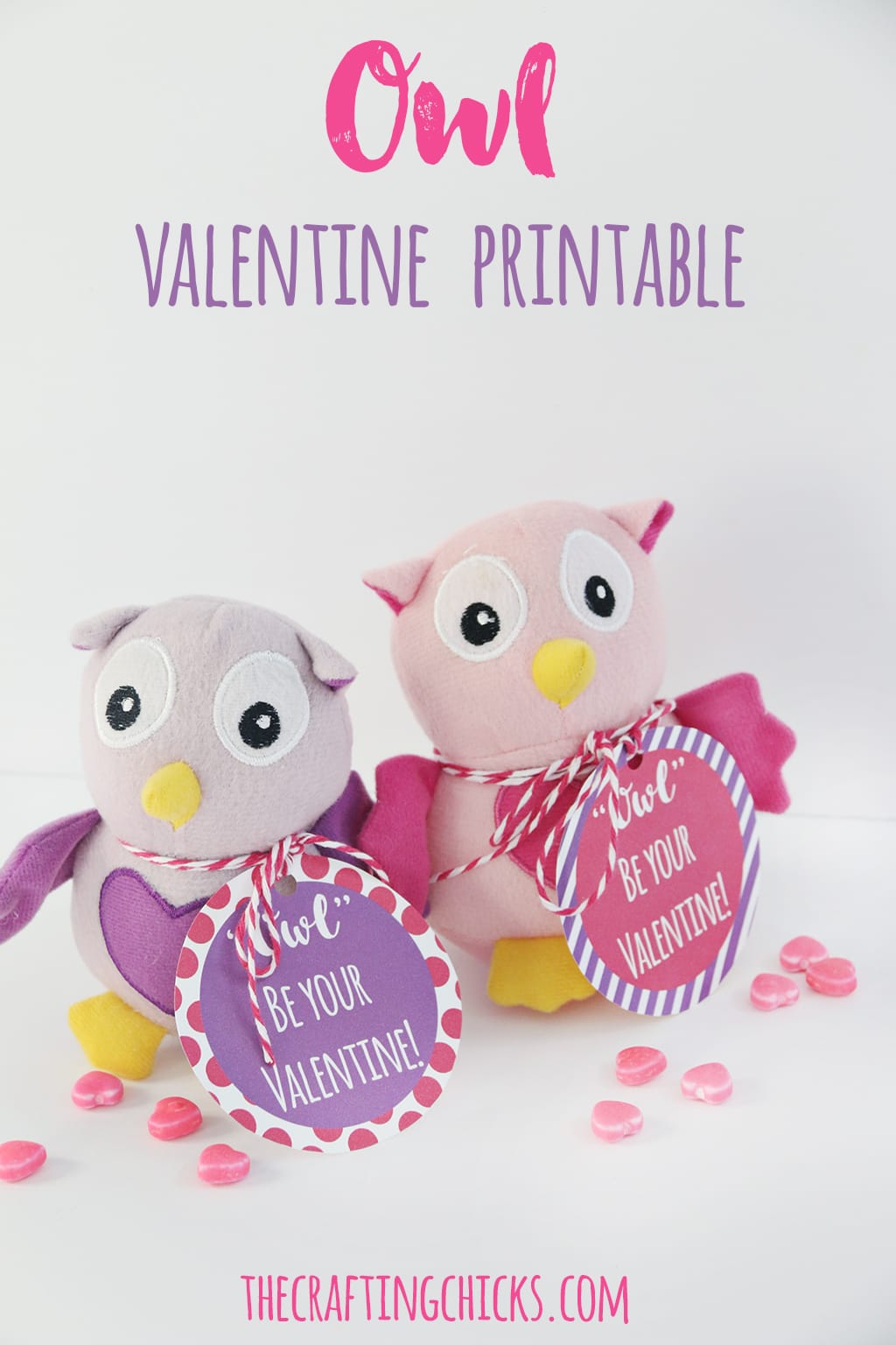 Owl Valentine Printable - A simple non candy class Valentine