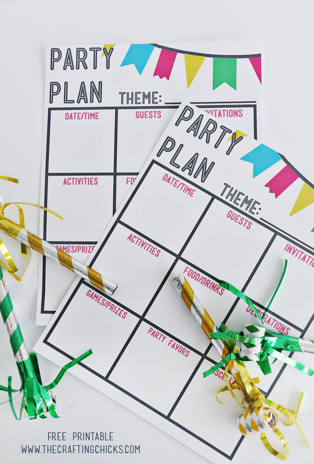 Party Plan Printable and party planning tips!