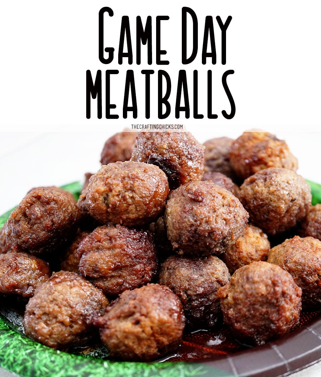 Make these Game Day Meatballs for the Superbowl. The easiest recipe on the internet.