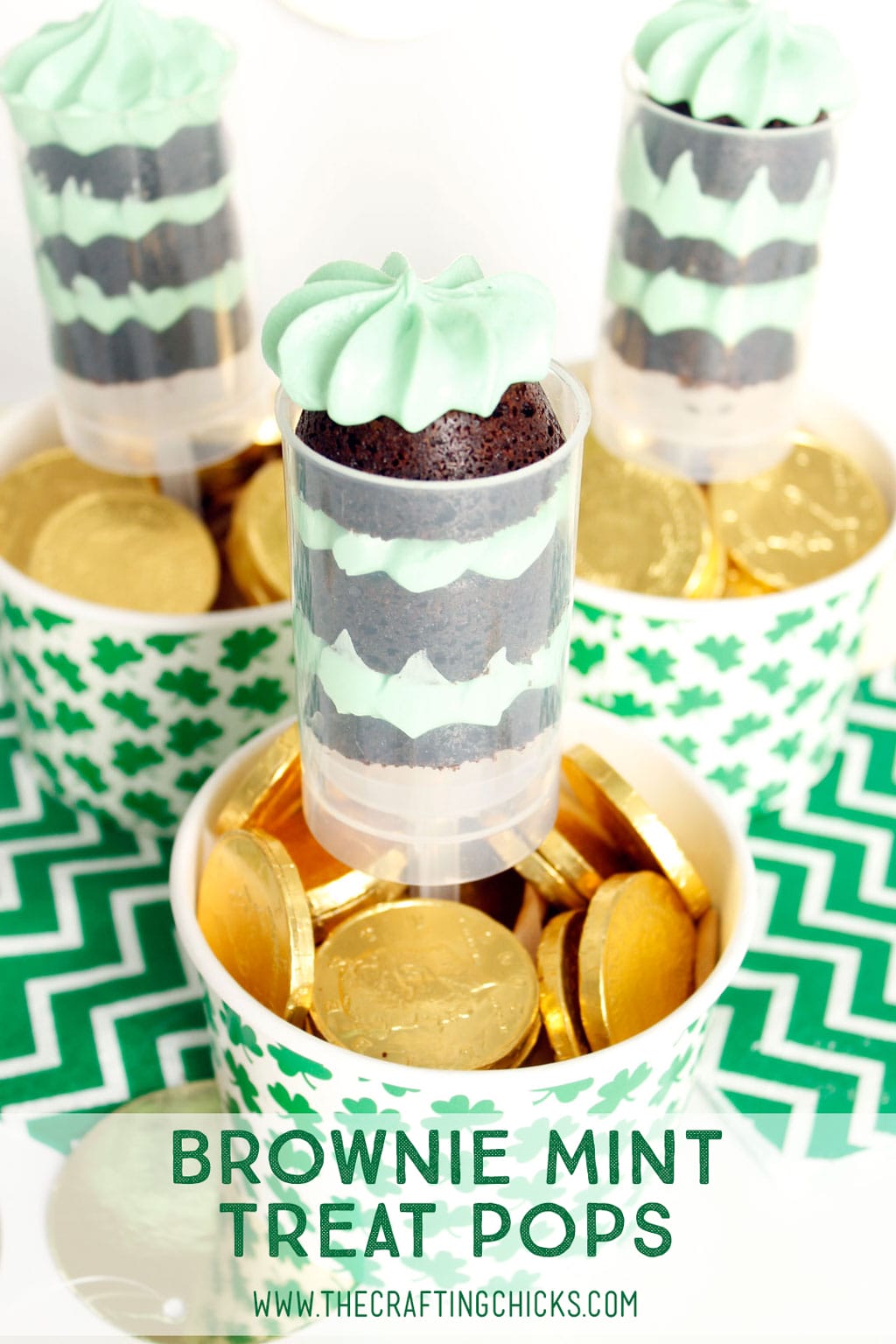 Brownie Mint Treat Pops combine the delicious flavors of chocolate and mint in a fun package. The treat pops offer the perfect serving for any occasion.