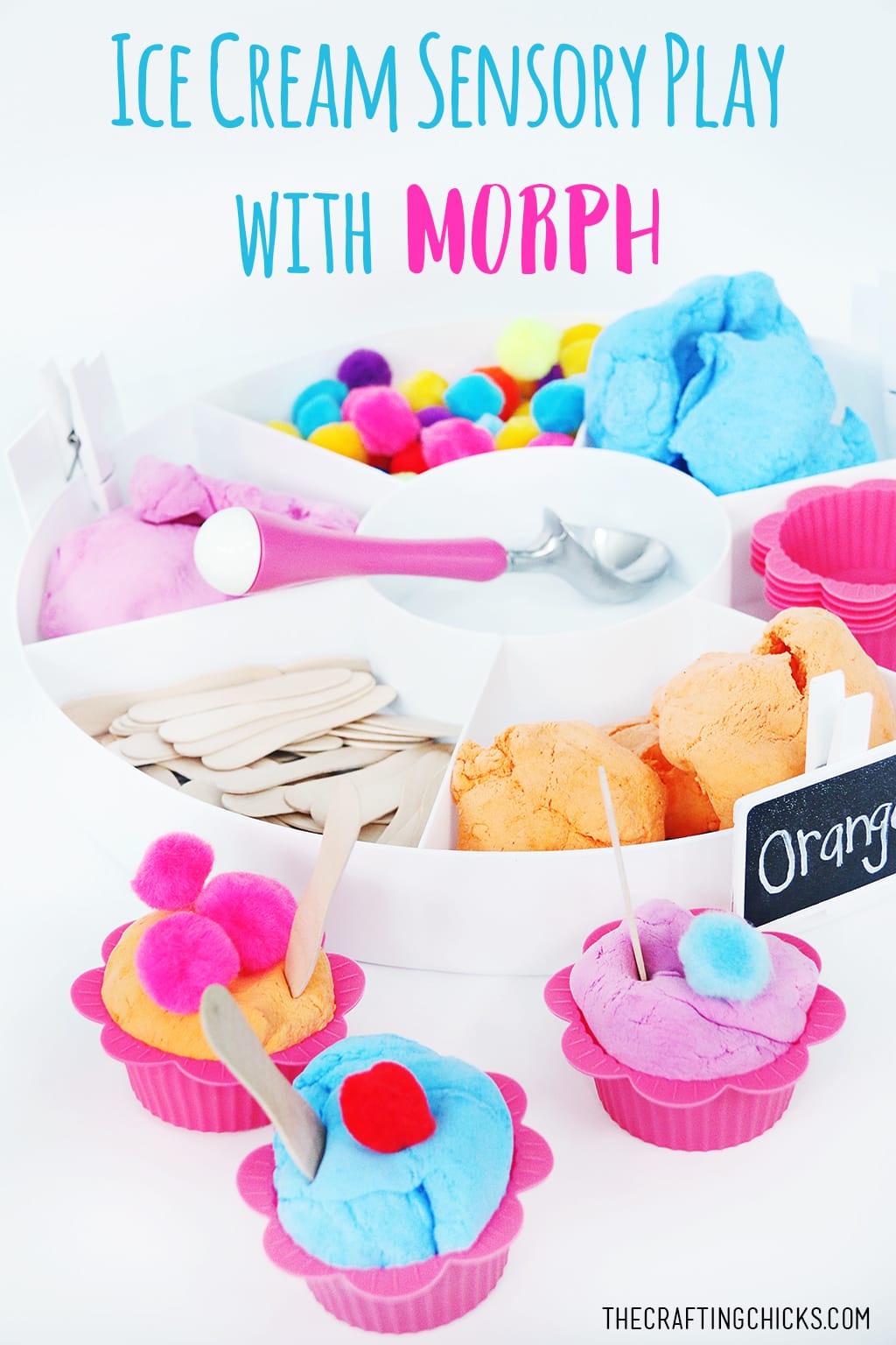 Ice Cream Sensory Play with Morph - A fun and SWEET way to encourage hands-on sensory and creative play!