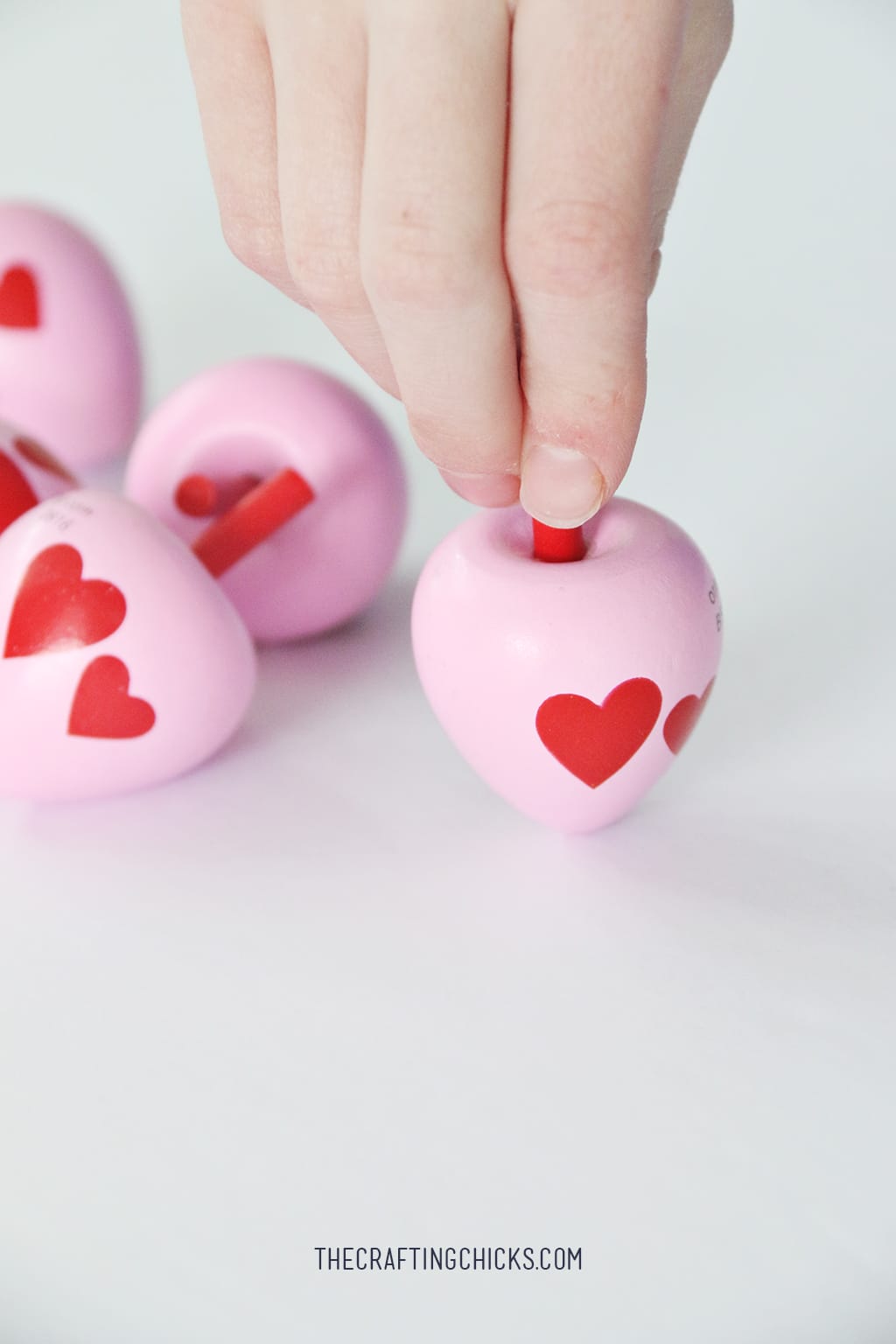 Toy Top Valentine Printable - Attach a spinning top for an easy non candy school valentine!