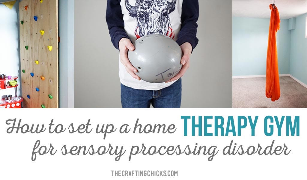 SPD Therapy Gym - What you need to set up a therapy gym at home for sensory processing disorder.