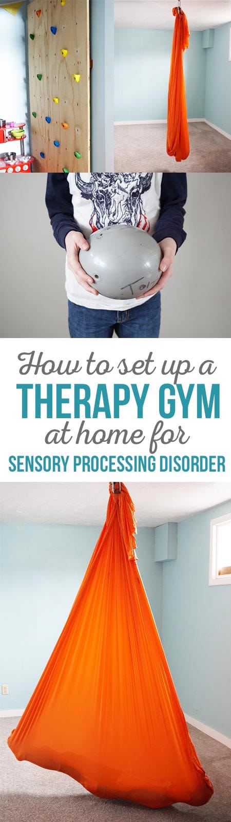 Therapy Gym for SPD -What you need to set up a therapy gym at home for sensory processing disorder.