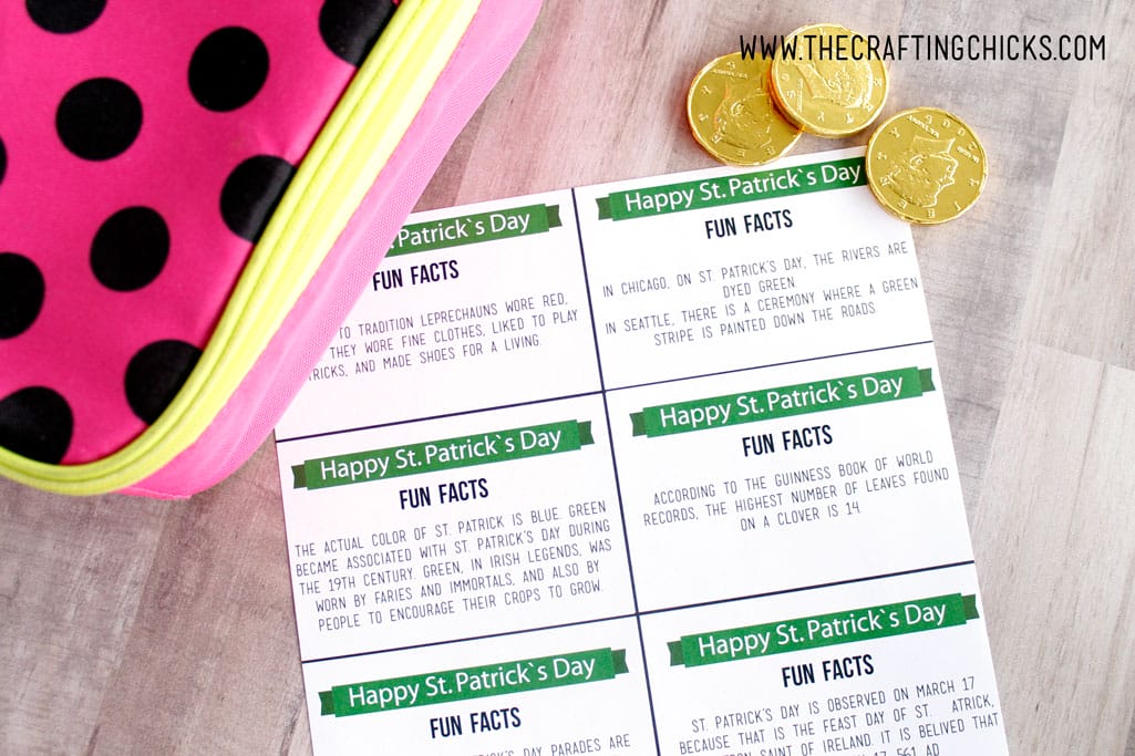 St Patrick's Day Lunchbox Fun Facts