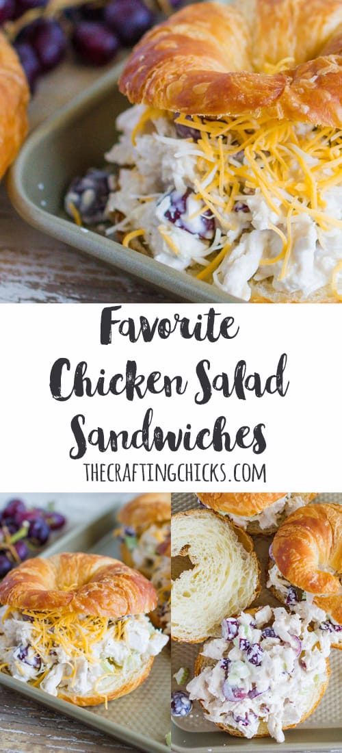 Favorite Chicken Salad Sandwich Recipe Chicken Salad Crossiant Sandwich Spring Lunch Sandwich Recipe Chicken Salad Sandwiches