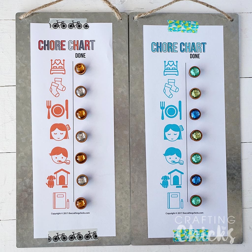 Magnetic Chore Charts for Little Kids