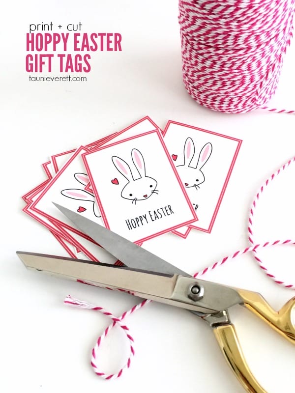 Hoppy Easter Gift Tags from TauniEverett.com