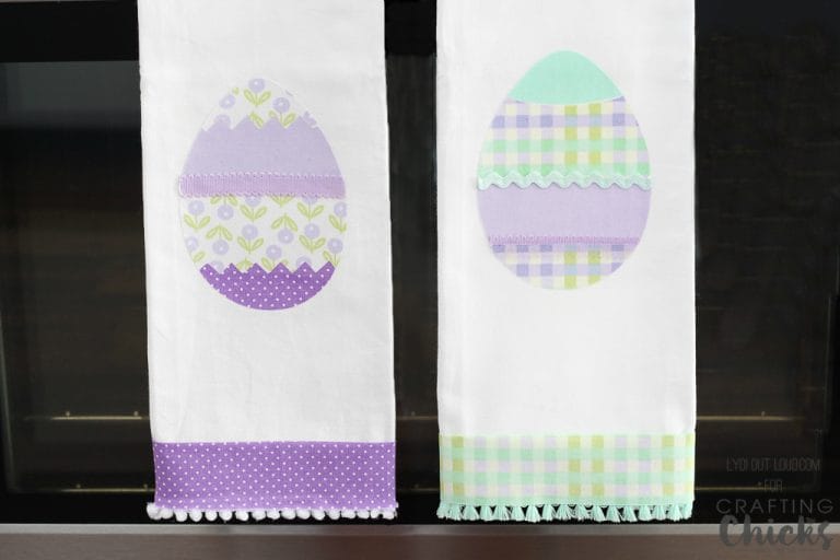 DIY No-Sew Easter Kitchen Towels