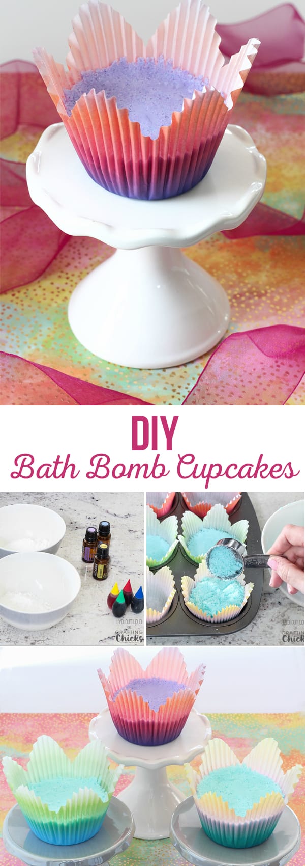 DIY Bath Bomb Cupcakes
