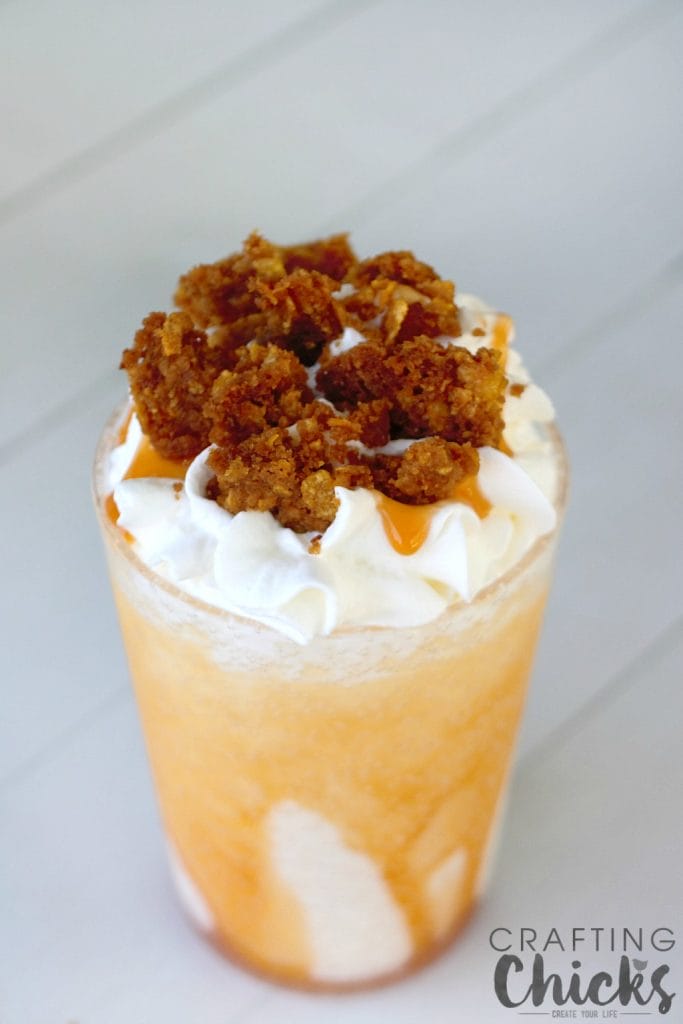 The crunchy graham and corn flake crumble is the star of a Fried Ice Cream Milk Shake - the more, the better!