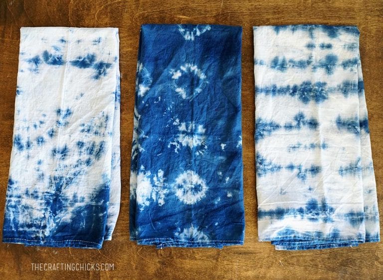 Shibori Dyeing Kitchen Towels