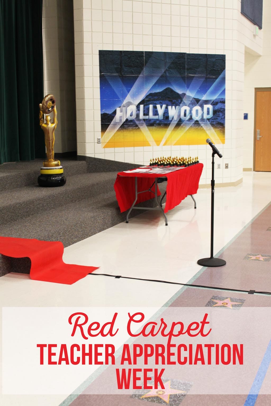 Red Carpet Teacher Appreciation Week | PTA Assembly | Decor | School | Teacher Gifts
