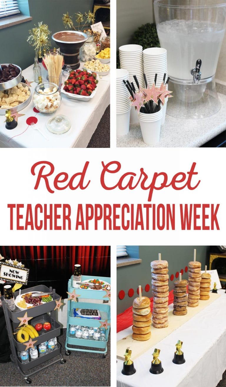 Food Ideas For Red Carpet Teacher Appreciation Week
