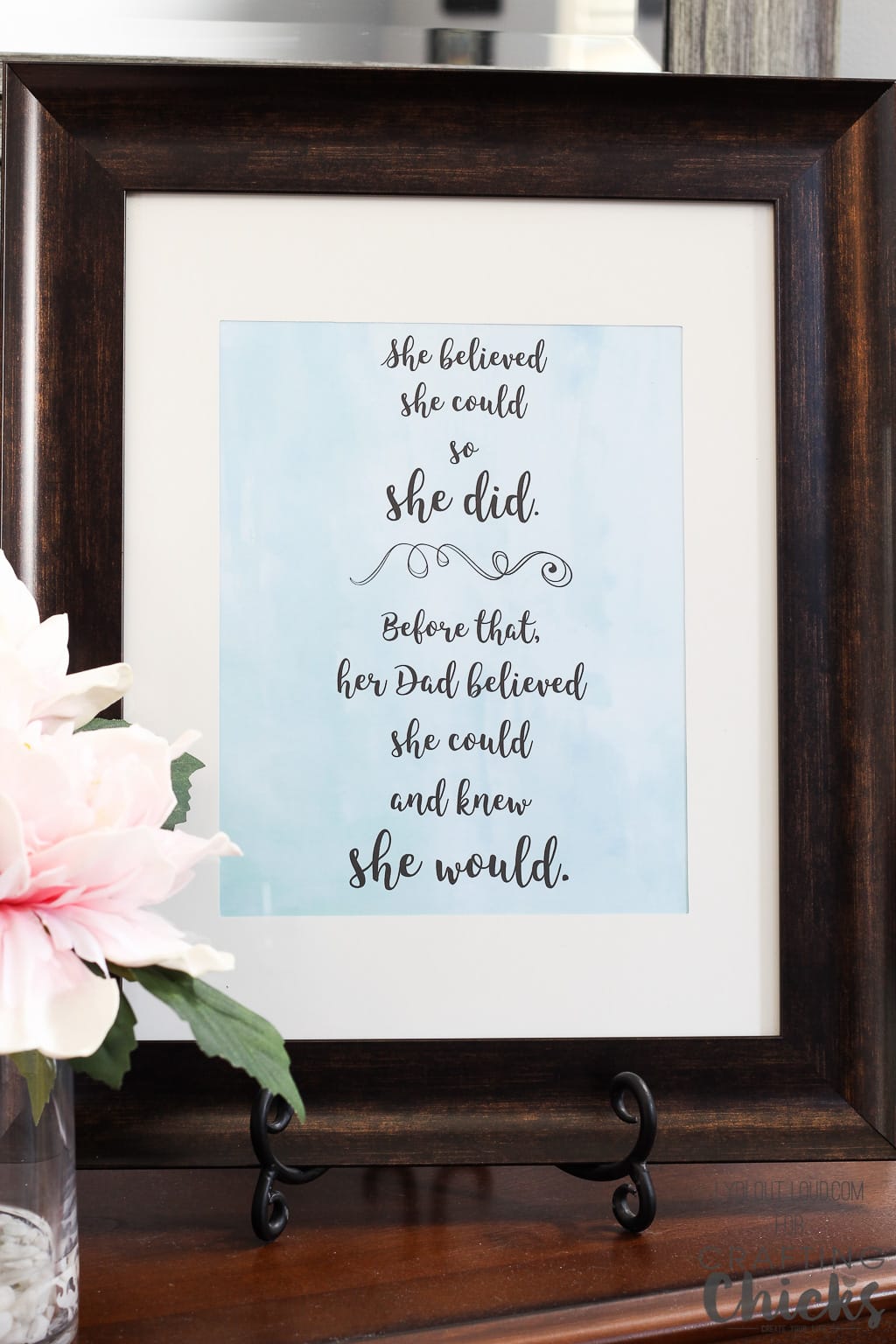 This printable art is perfect for Father's Day!