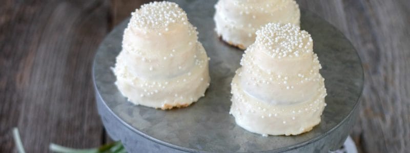 Mini No Bake Wedding Cakes are teeny tiered treats that couldn't be easier to make!