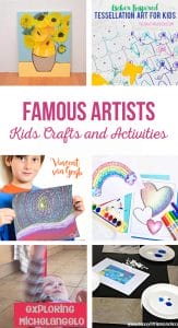 Famous Artists Kids Crafts and Activities - The Crafting Chicks