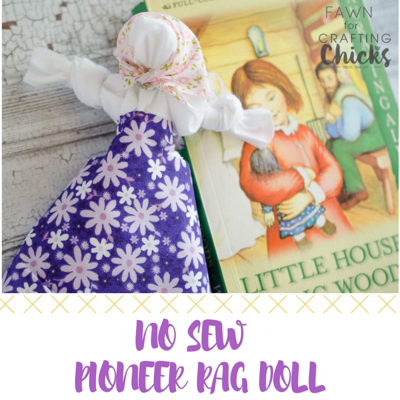 No Sew Pioneer Rag Doll. Here is a quick and easy tutorial on how to make a no sew pioneer rag doll with items you probably already have around the house!