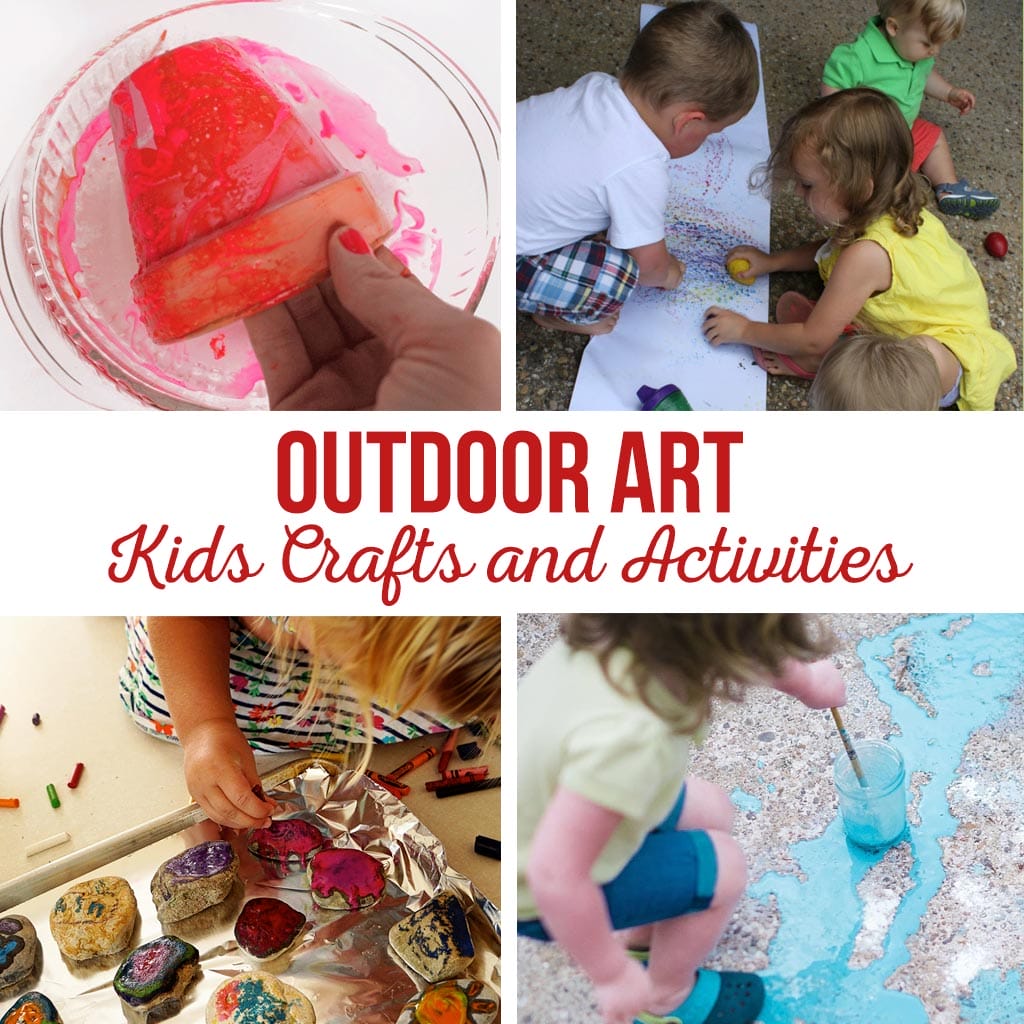 Outdoor Art Kids Crafts and Activities | Outdoor summer projects to entertain and educate | Easy art projects for kids of all ages