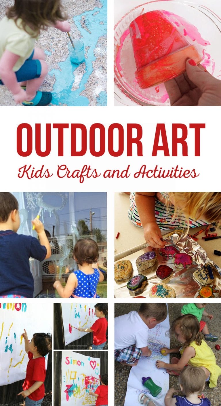 Outdoor Art Kids Crafts and Activities