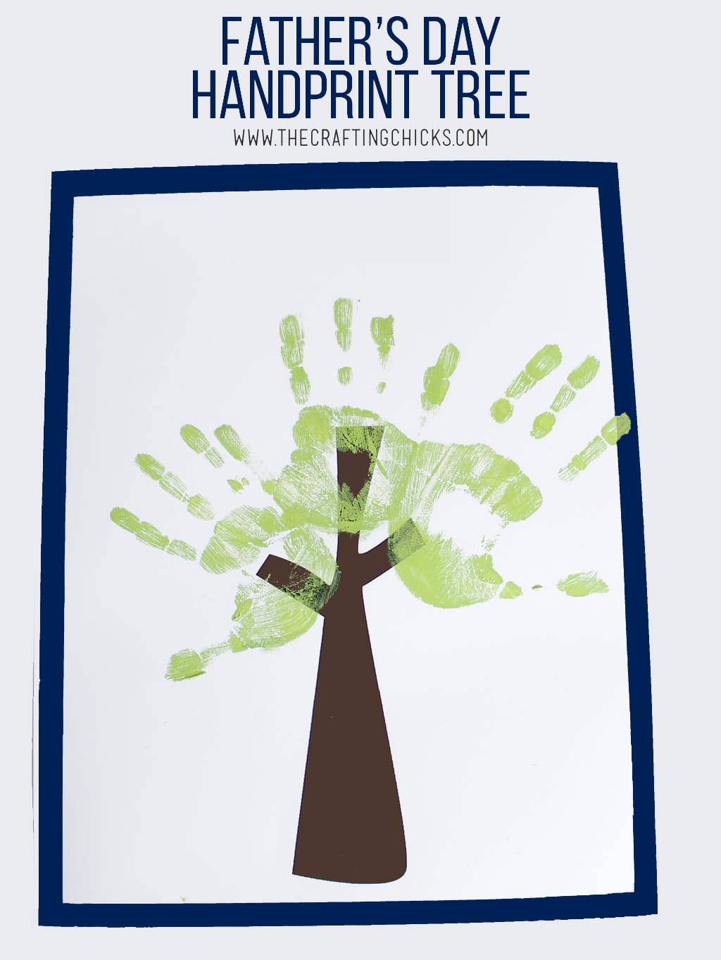 Father's Day Handprint Tree Free Printable for the best Father's Day Gift!