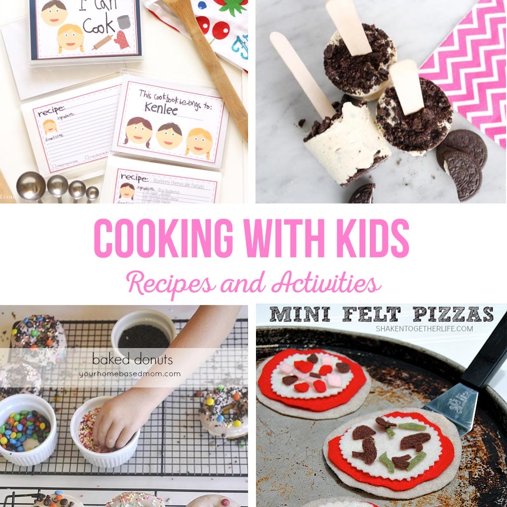 Cooking with Kids | Let your kids help in the kitchen with these easy recipes and fun kids activities. Print a kids cookbook for their very own!