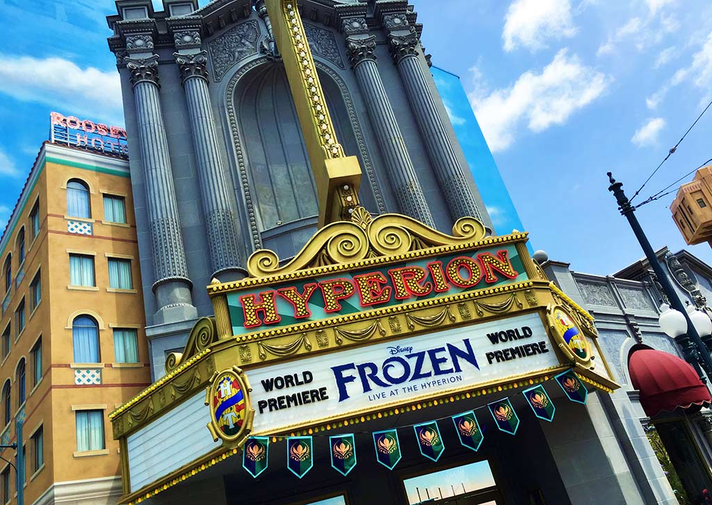 Frozen at the Hyperion at Disneyland during summer