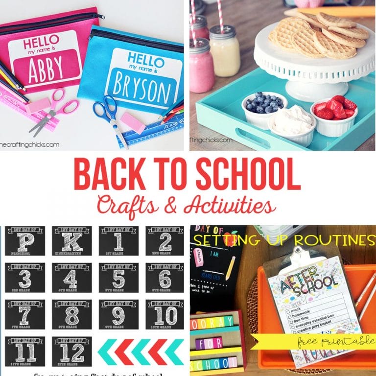 Back to School Crafts and Activities