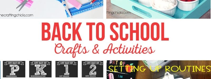 Back to School Crafts and Activities | School is starting... start a new back to school tradition with your family this year. Printables, crafts, activities