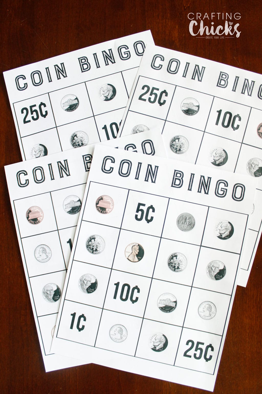 Coin Bingo Learning game