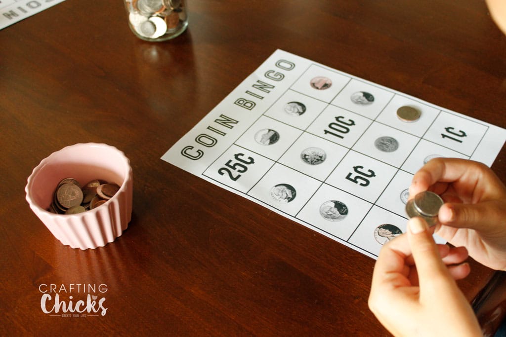 Coin Bingo Free Printable is a great way for kids to learn what each coin is, and what it is worth. This is a great learning tool in a game form. Kids will love it.