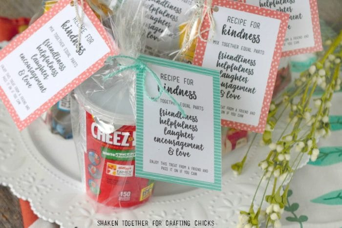 Recipe for Kindness - Random Acts of Kindness Treat Bags