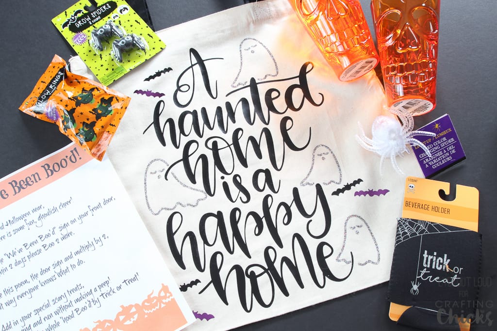 Halloween tote bag - Boo your neighbors! 