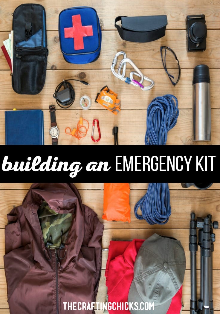 Building an emergency kit ensures that you will have the necessary items, food, and first aid needs covered at any time.