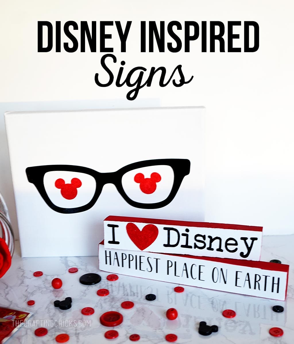 Disney Inspired Signs | These Disney Signs are an inexpensive and cute gift idea for those people on your Christmas list.