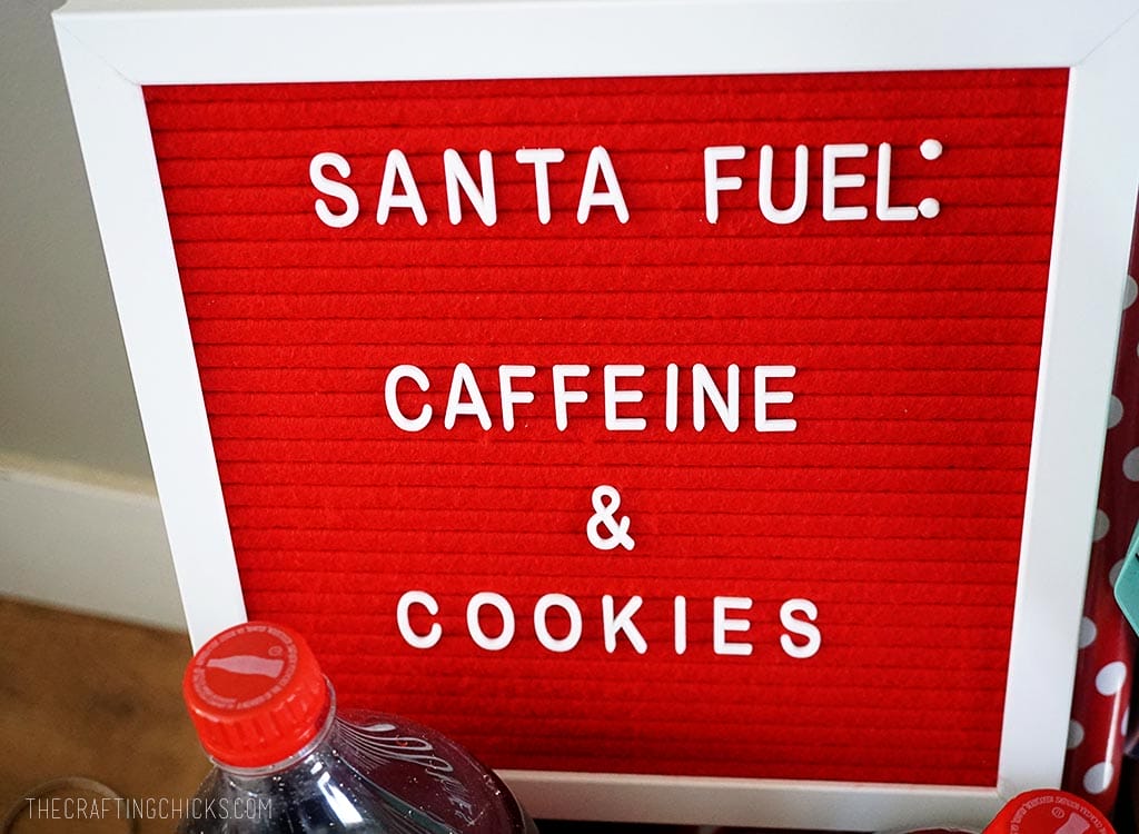 Santa Fuel Letterboard from Michaels