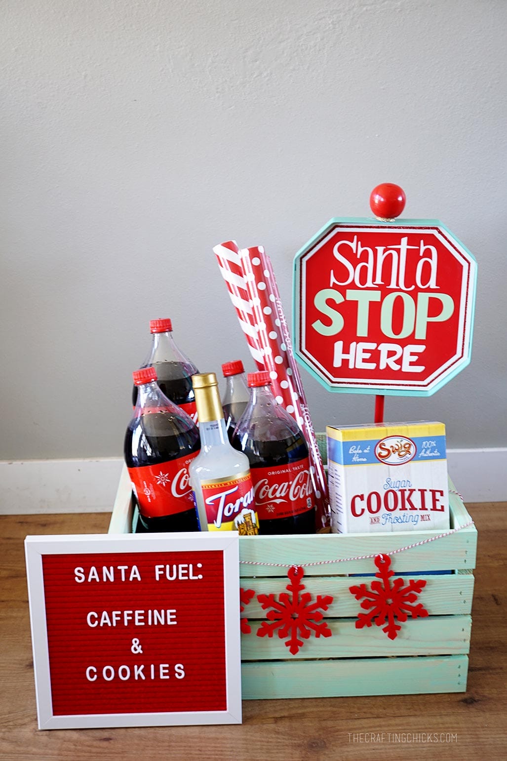 Santa Stop Gift Basket