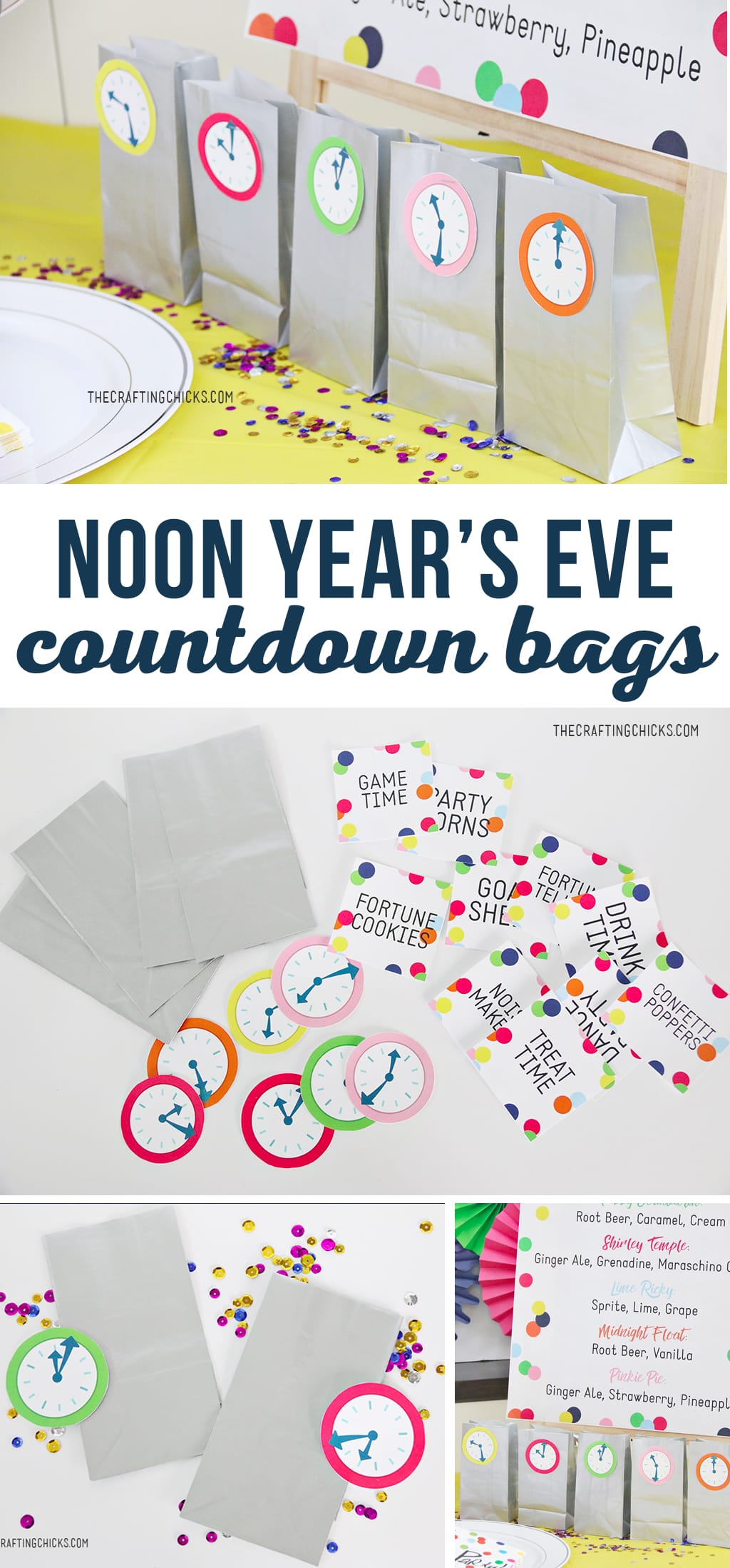 Noon Year's Eve Countdown Bags
