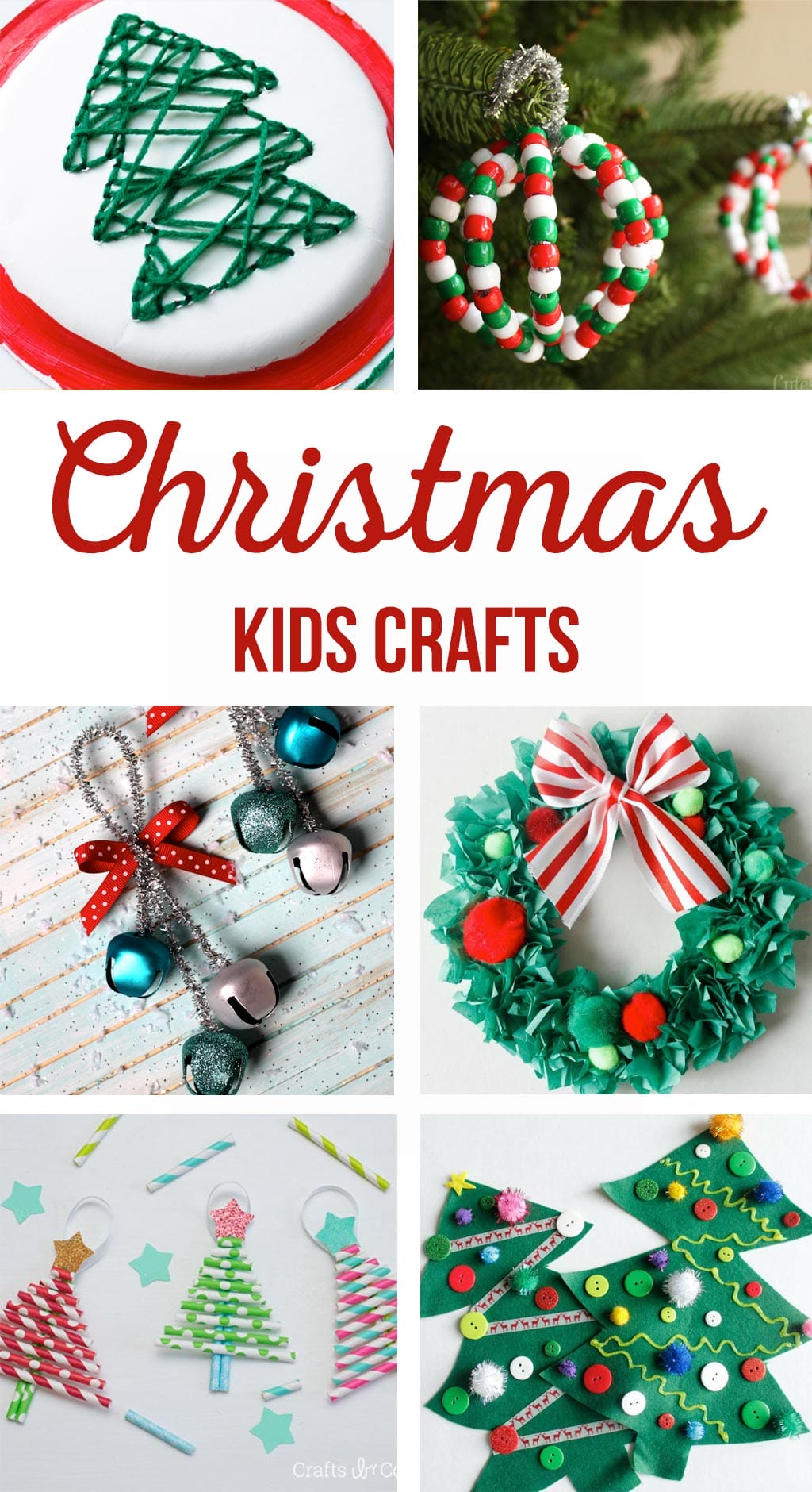 DIY Christmas Kids Crafts | Christmas activities and crafts for kids. Simple kids crafts for play dates and class parties. #christmascrafts #kidscrafts 